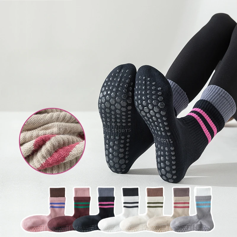 Medias Para Pilates Y Yoga - 요가 양말 여성 코튼 니트 실내