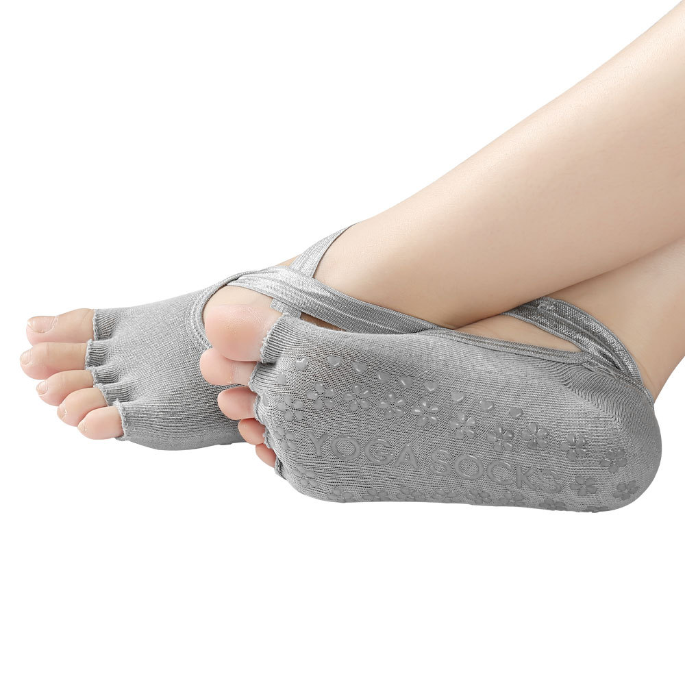 새로운 가을용 5발가락 압박 요가 양말, 미끄럼 방지  - Medias Para Pilates Y Yoga 리뷰 및 가격